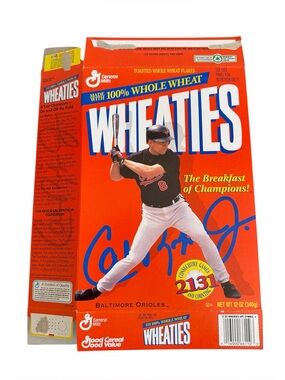 General Mills Wheaties Cal Ripken Jr Baltimore Orioles Vintage Flat Box 1995